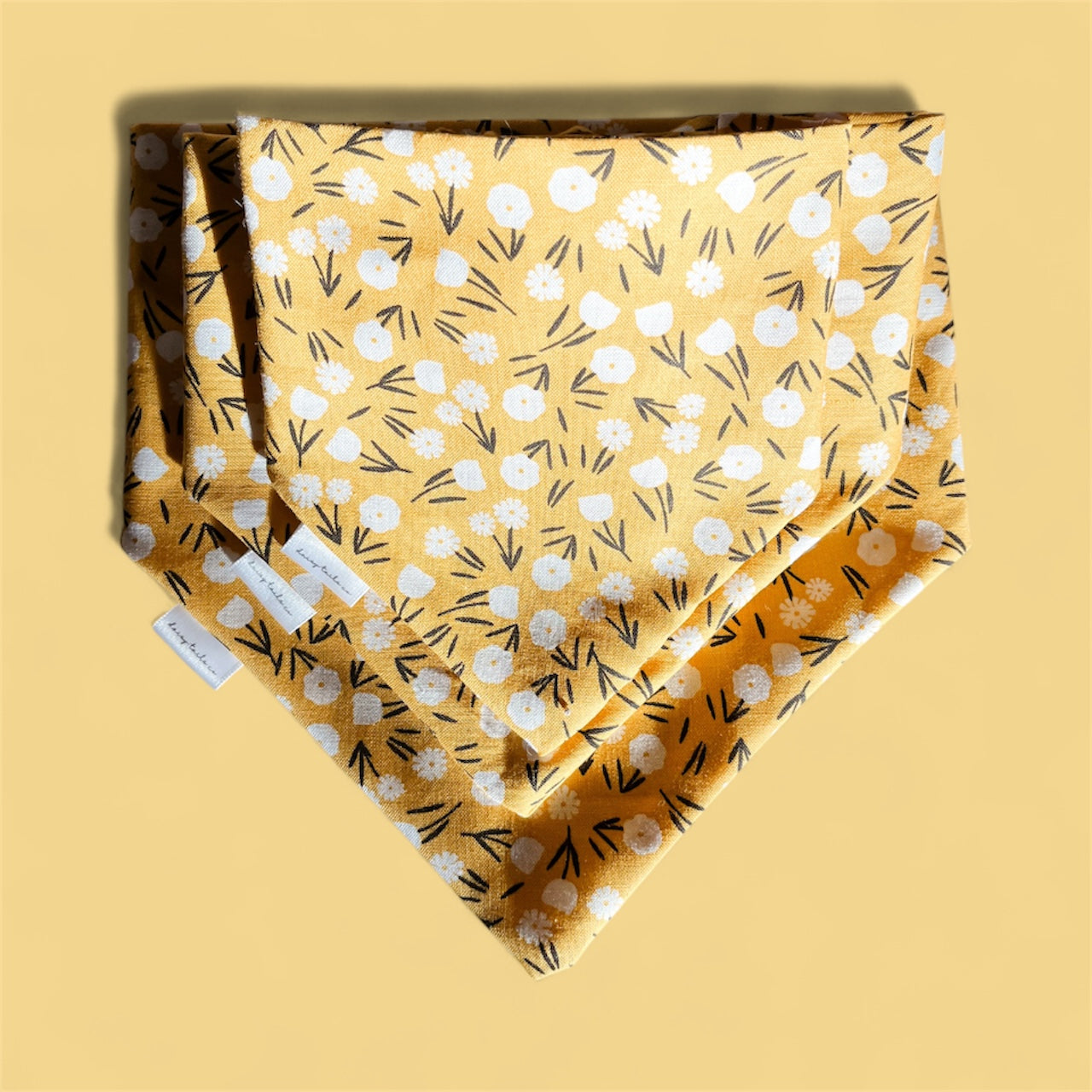 Yellow Floral Bandana