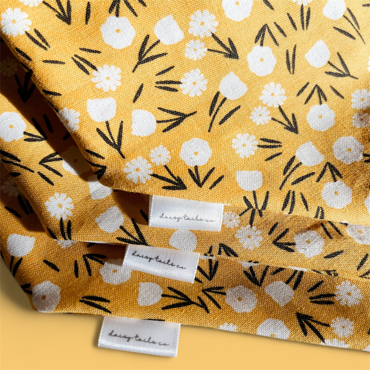 Yellow Floral Bandana