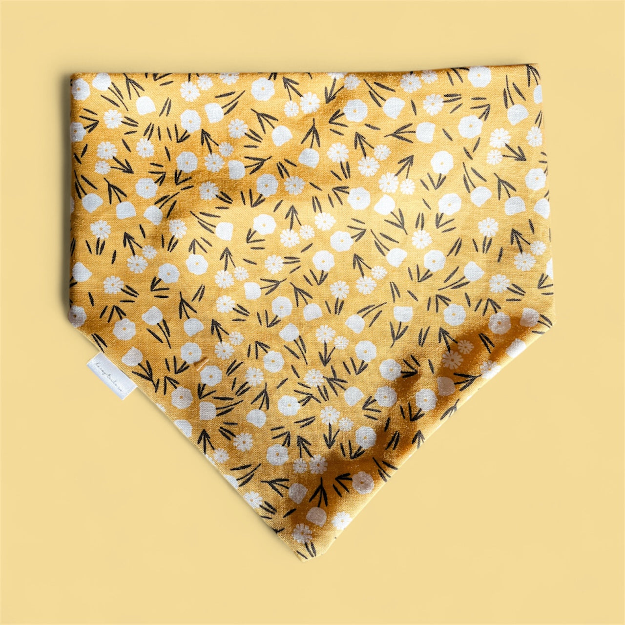 Yellow Floral Bandana