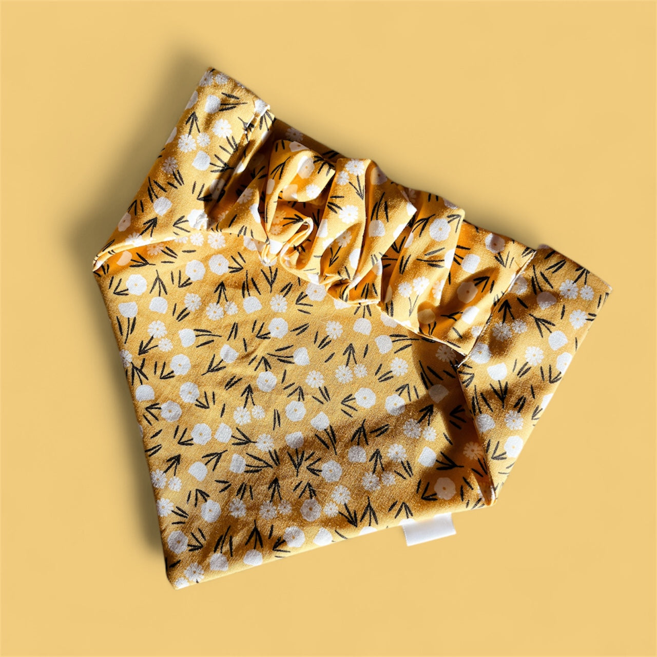 Yellow Floral Bandana