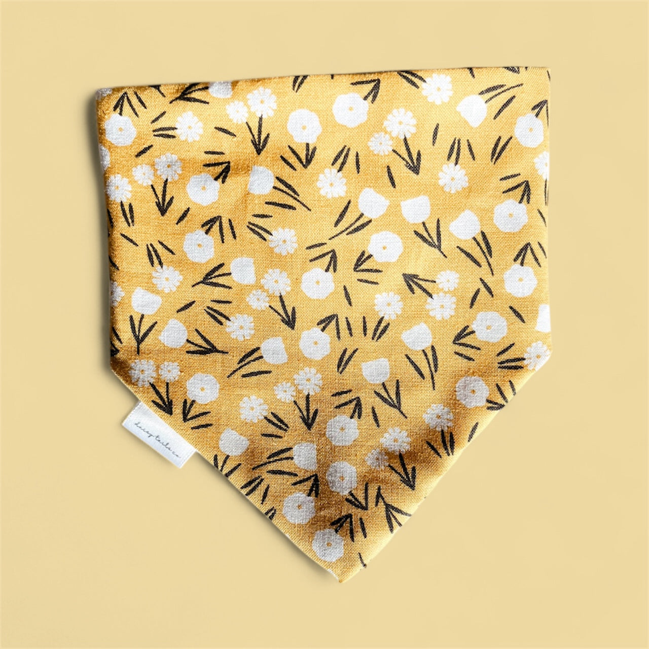 Yellow Floral Bandana