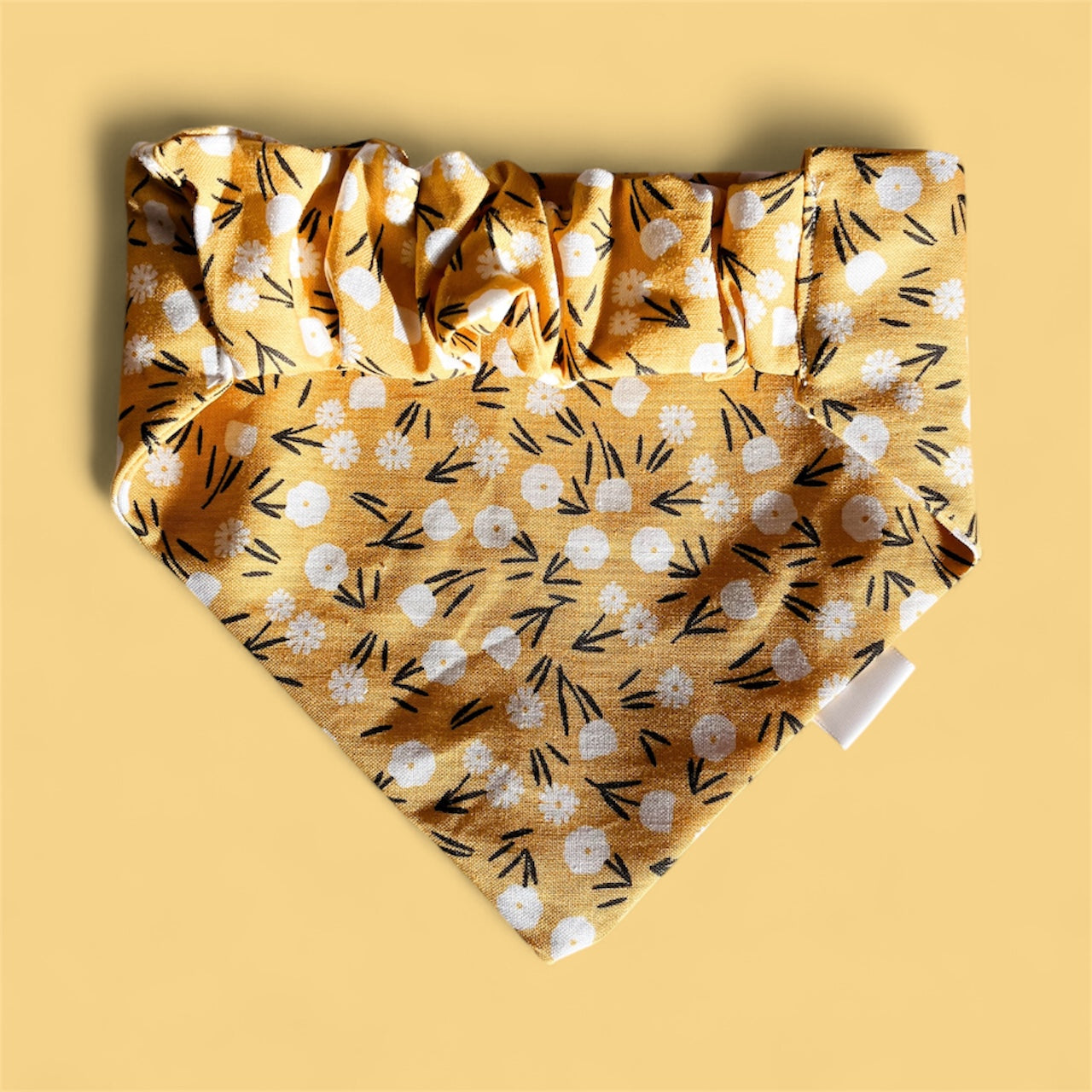 Yellow Floral Bandana