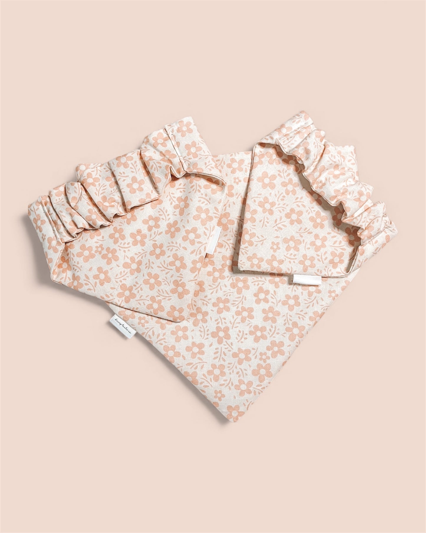 Beige Ditsy Floral Bandana