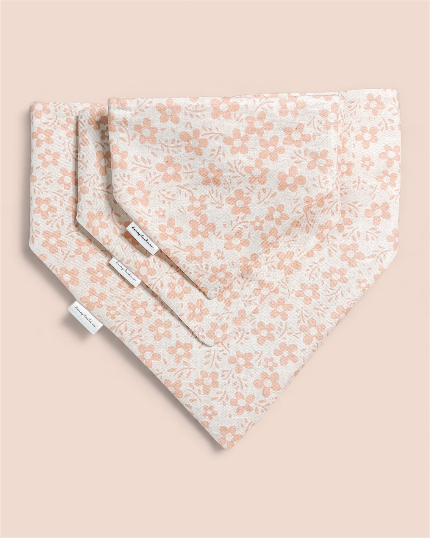 Beige Ditsy Floral Bandana
