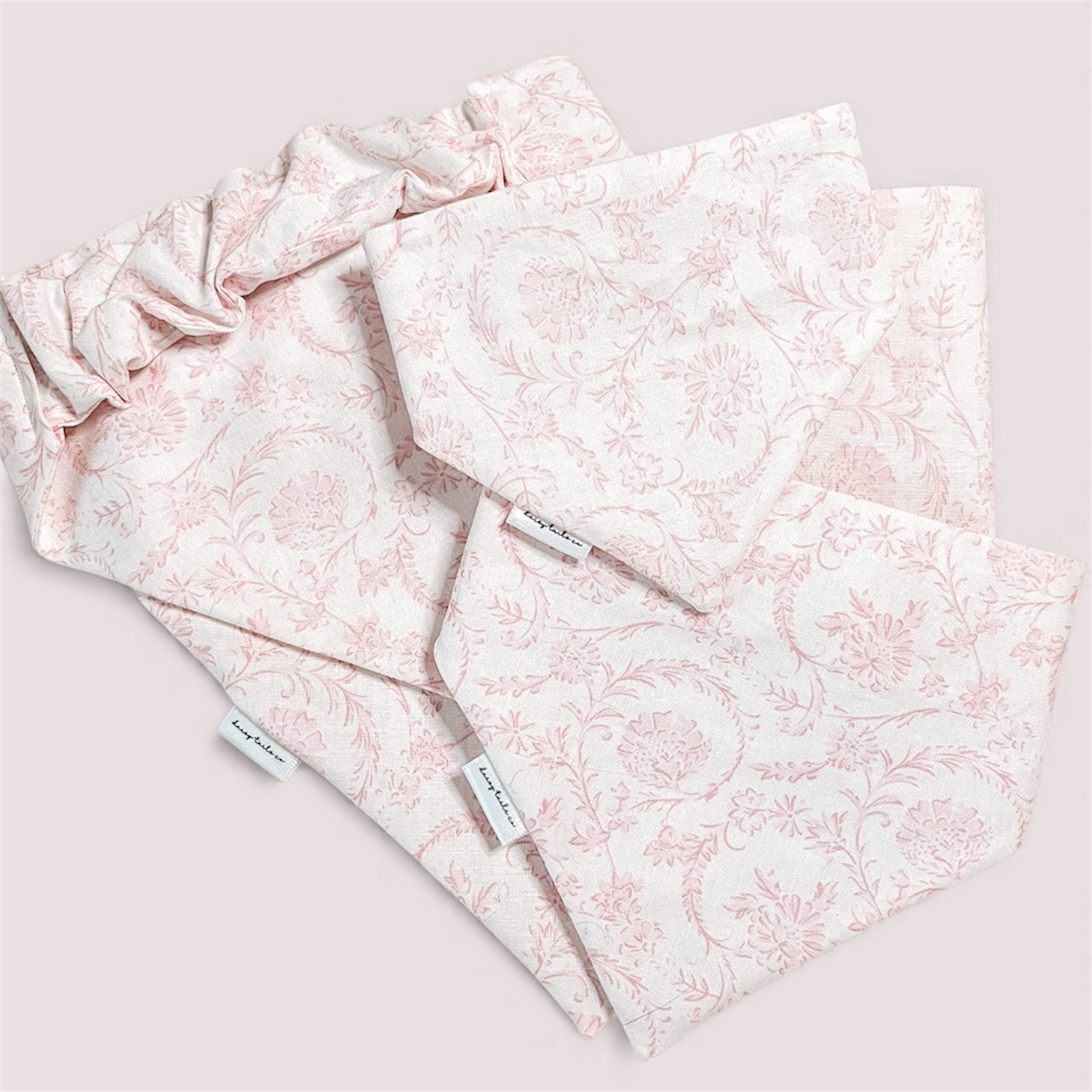 Soft Blush Toile Bandana