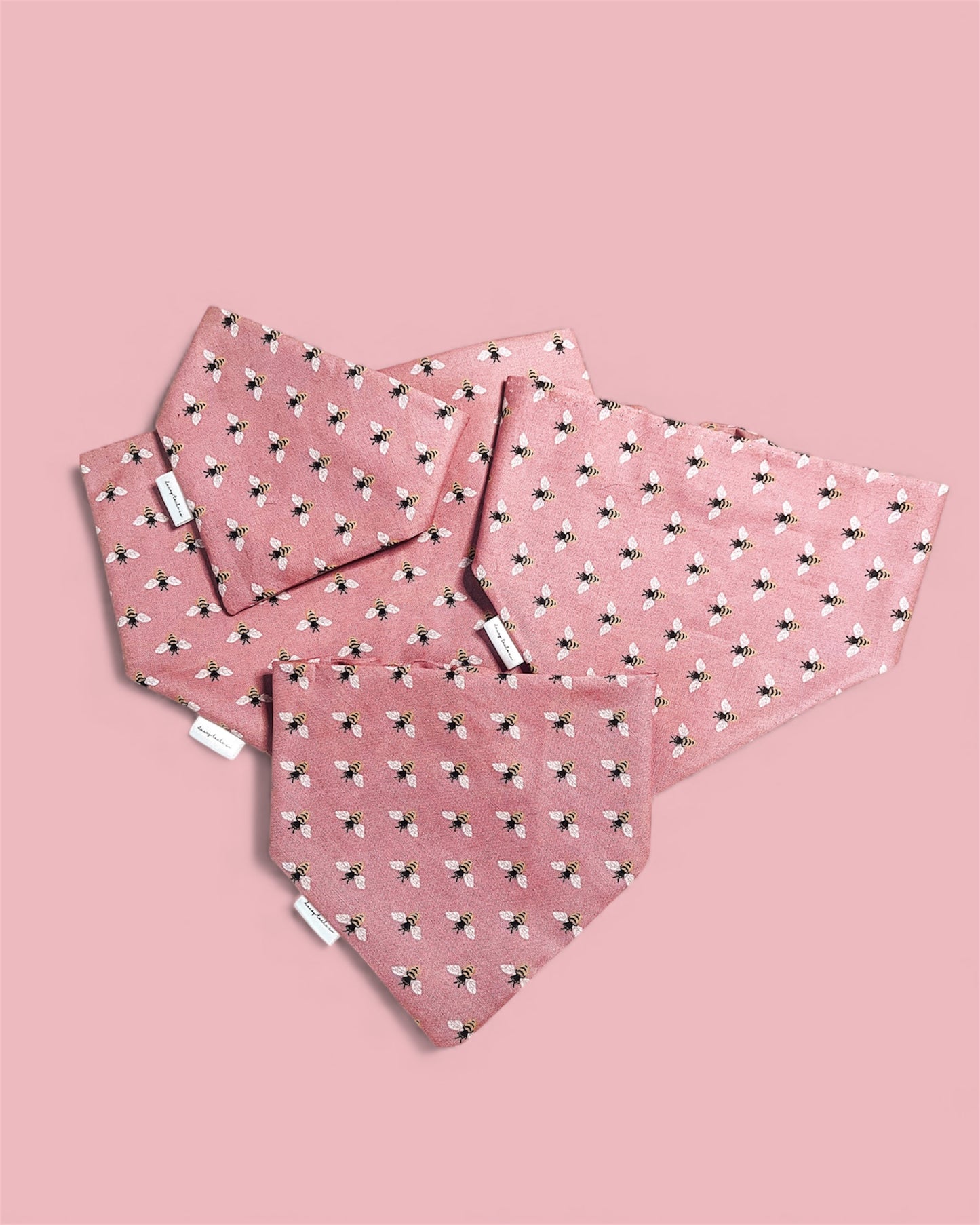 Pink Bumble Bee Bandana