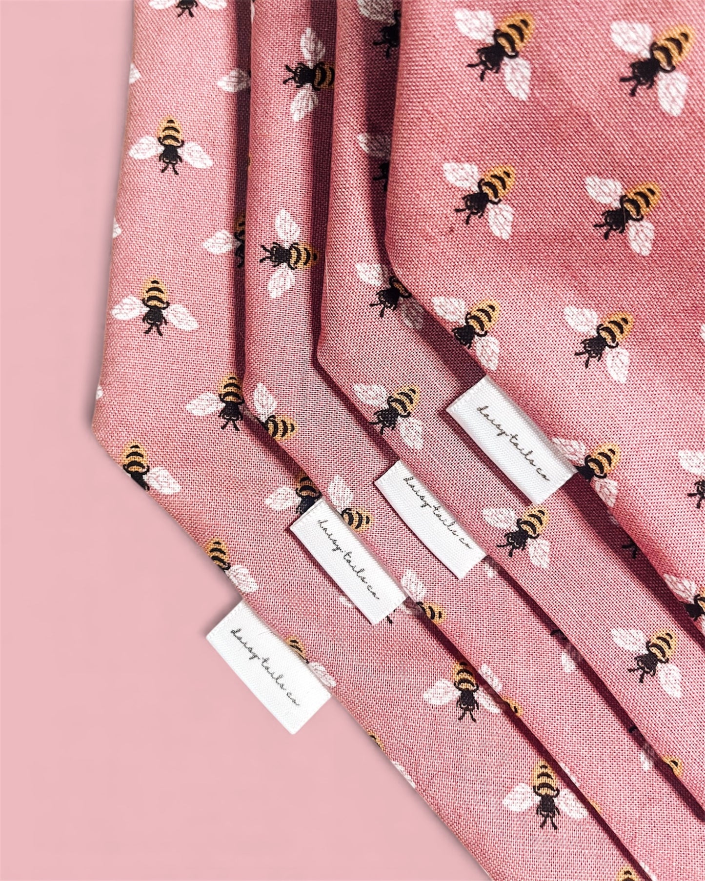 Pink Bumble Bee Bandana